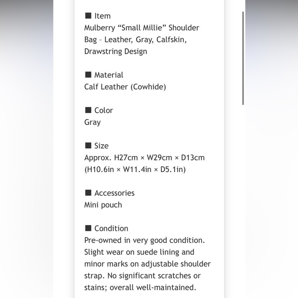 Mulberry Taupe Shoulder Bag with Tassel - Picture 13 of 13